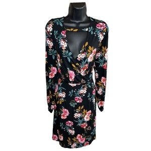 LOFT Casual Black Sundress with Floral Pattern Womens Size 2 New With Tags